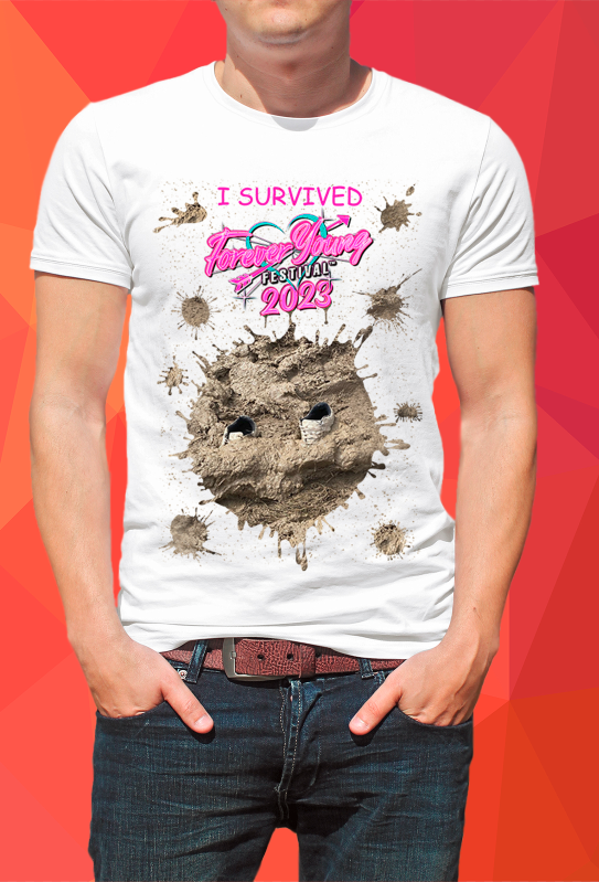 I survived Forever Young 2023 T shirt white